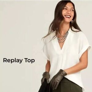 CAbi Replay Top, #4165, Med NWOT